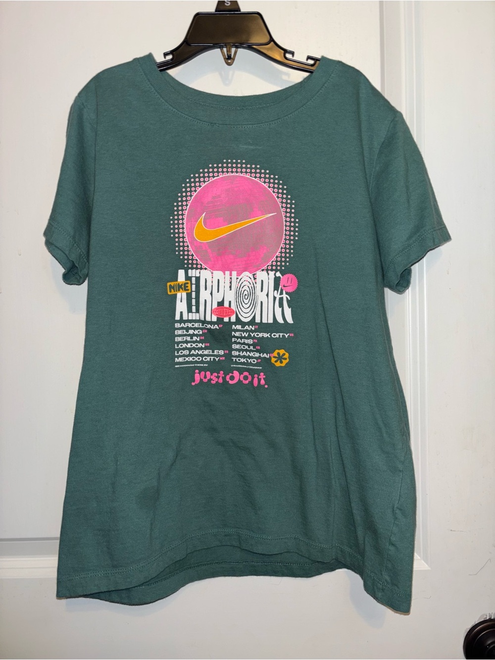 Nike Kids Teal Graphic 'Airphoria' Short Sleeve Tee